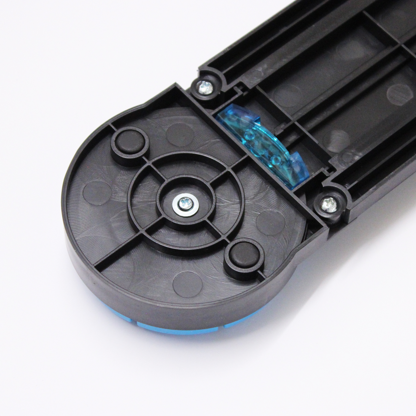 Base of the A4 Dial-A-Blade Creative Trimmer, showing the non slip feet for stability, as well as the sturdy construction of the trimmer.