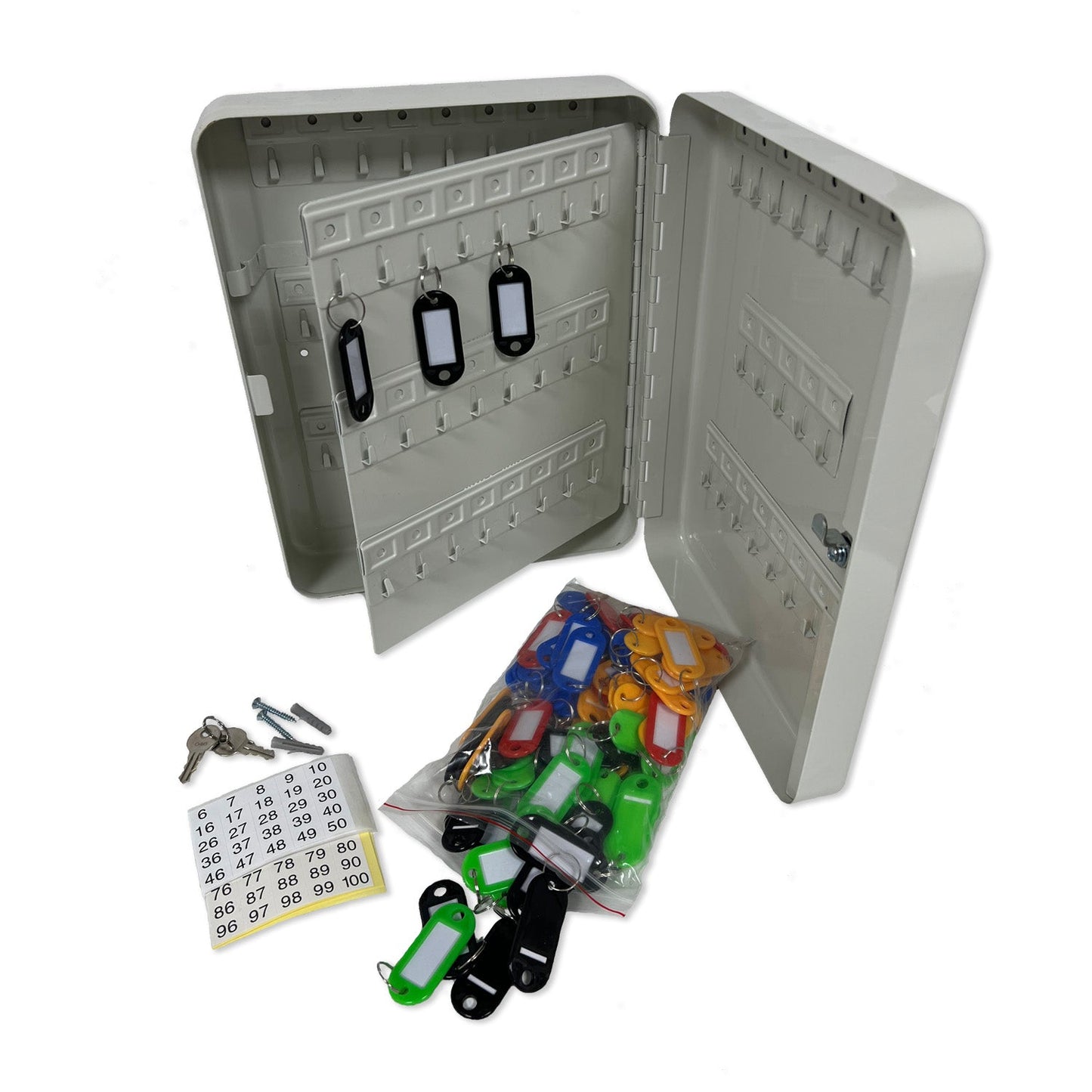 93 Key Capacity Lockable & Wall Mountable Key Cabinet