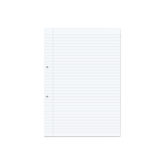 A4 Exercise Paper – 8mm Ruled with Margin – 500 Sheets