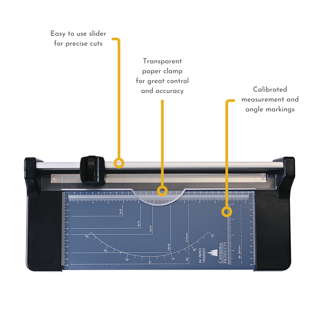 A4 Rotary Paper Trimmer Cutter with Metal Base
