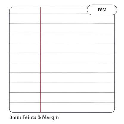 Exercise Book 9x7 Inch – 8mm Ruled with Margin – 80 Pages – Pack of 100