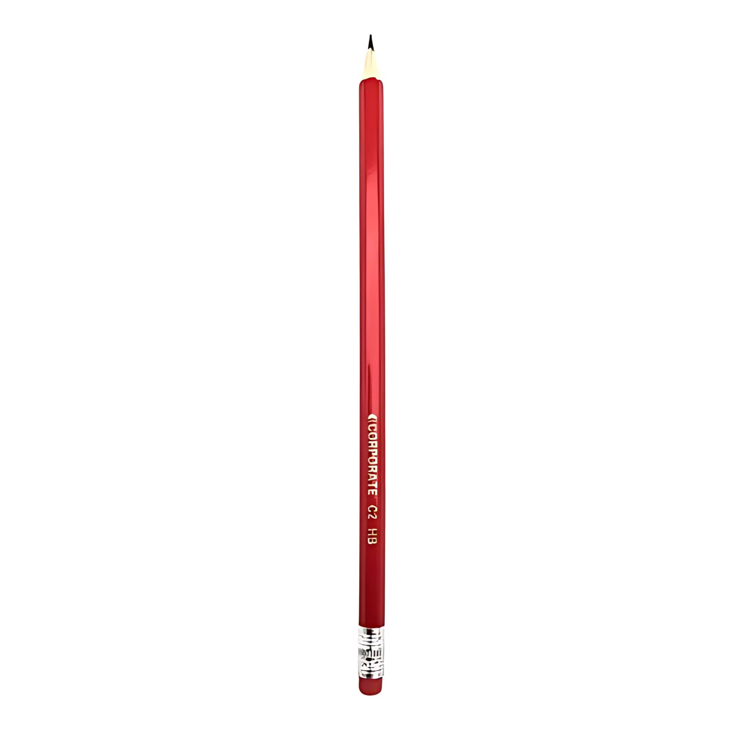 HB Wooden Pencils with Erasers – Pack of 12