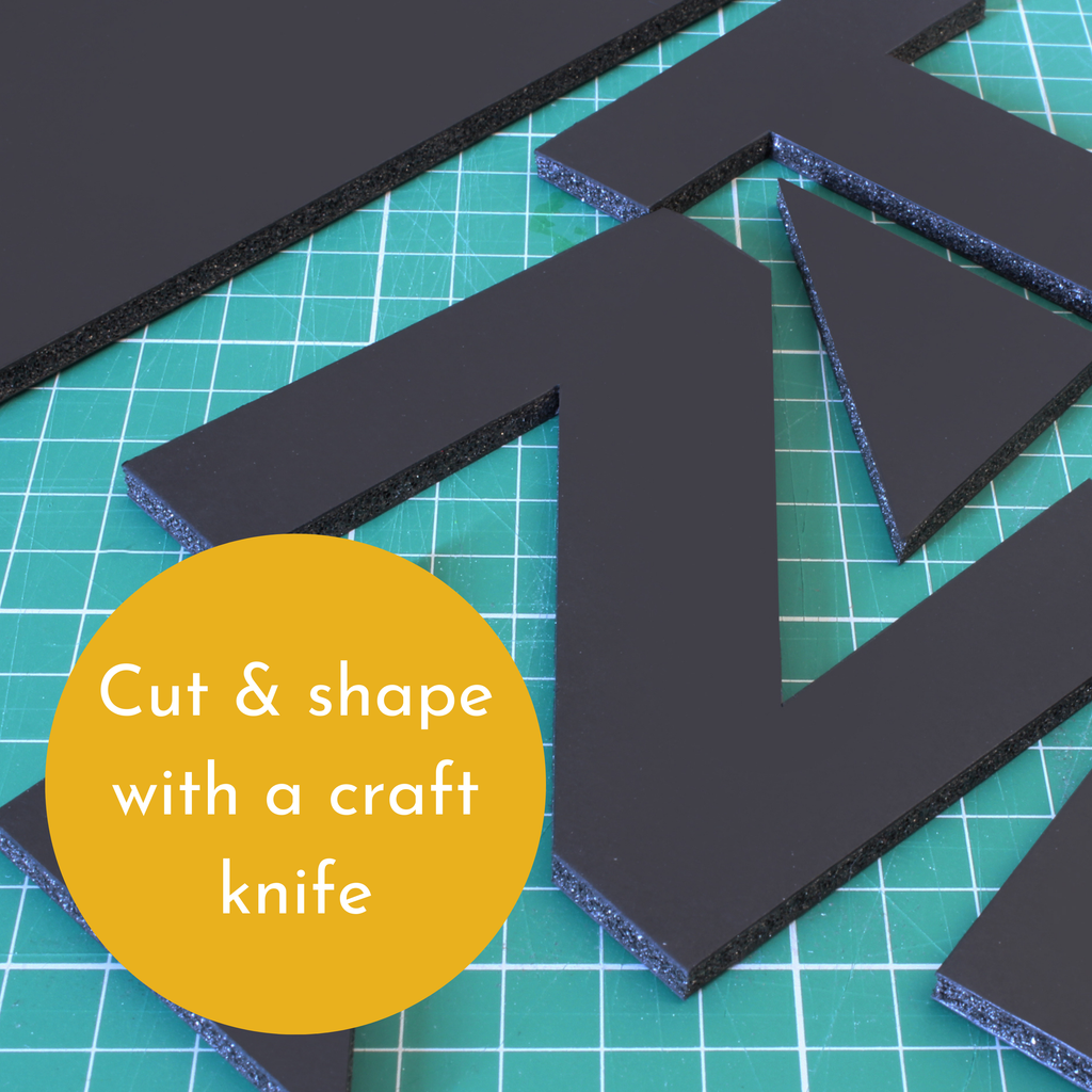 Black 5mm Foamboard - A4 Size (210 x 297mm) - Pack of 20