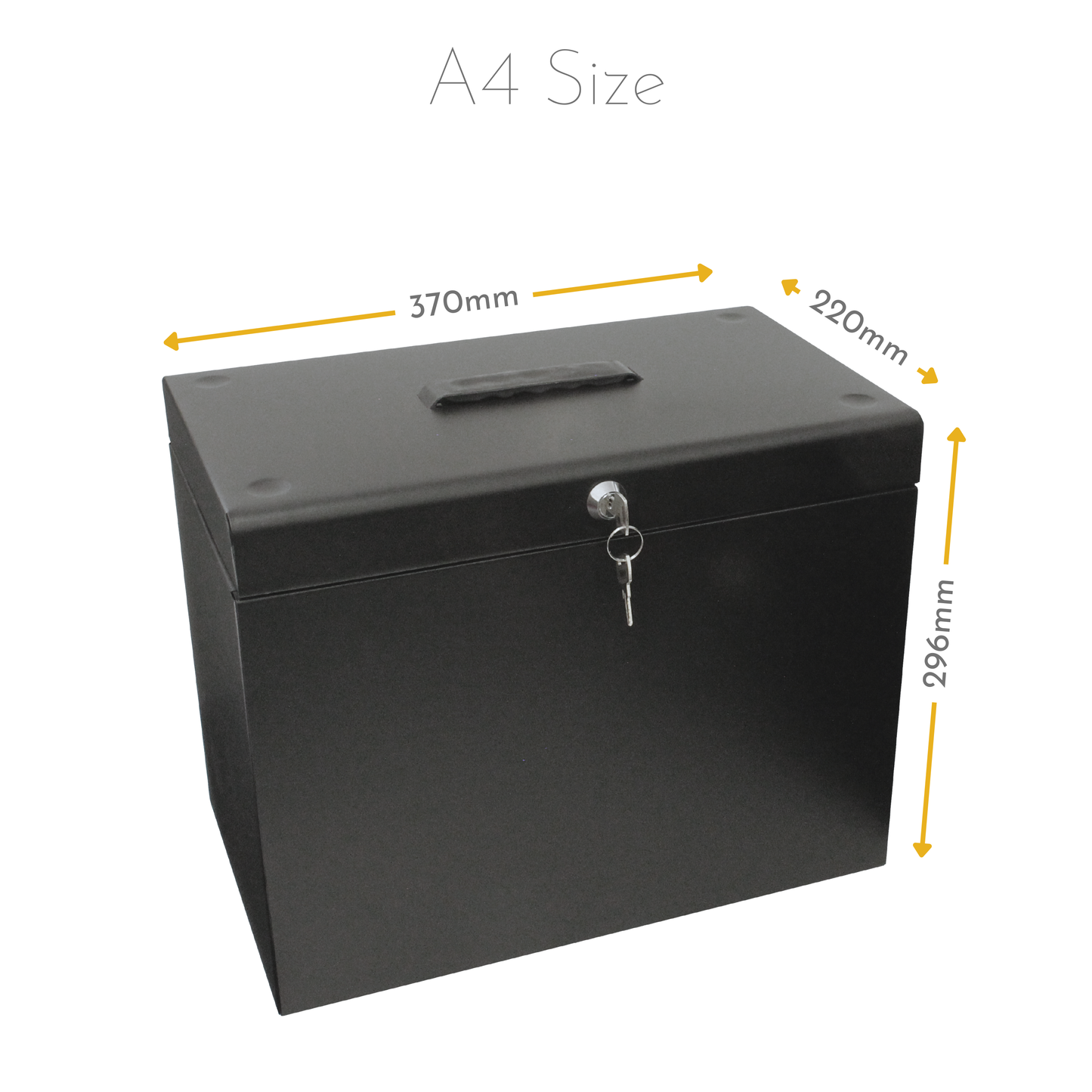 A4 Steel Home File Box