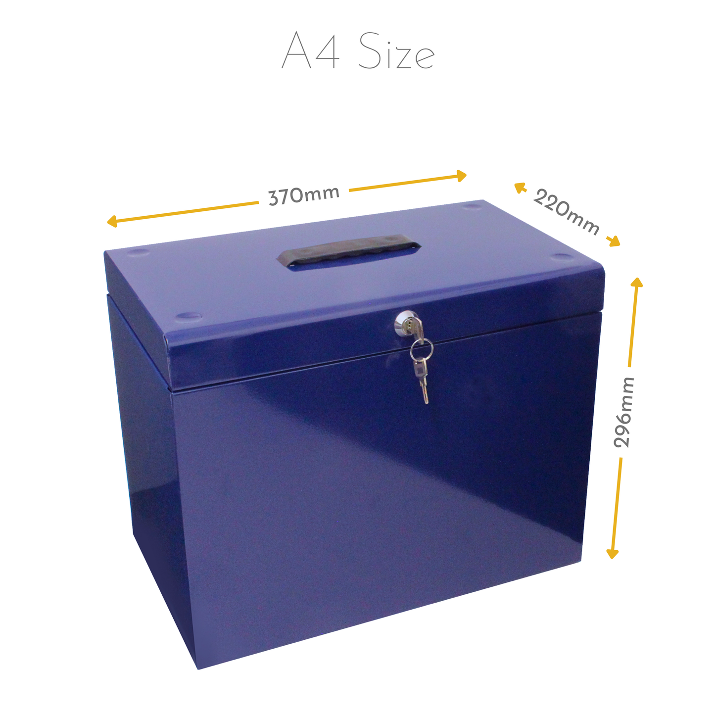 A4 Steel Home File Box