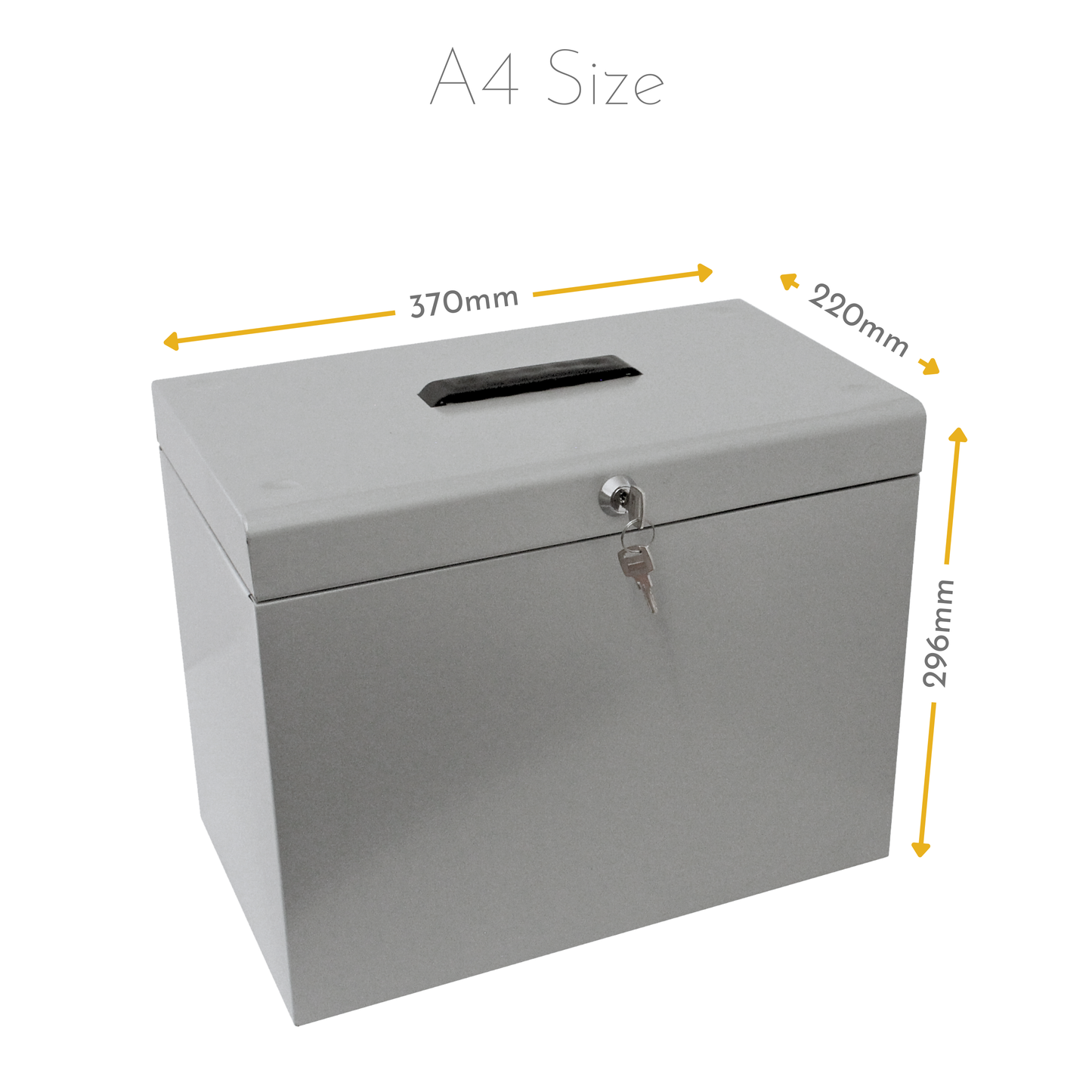 A4 Steel Home File Box