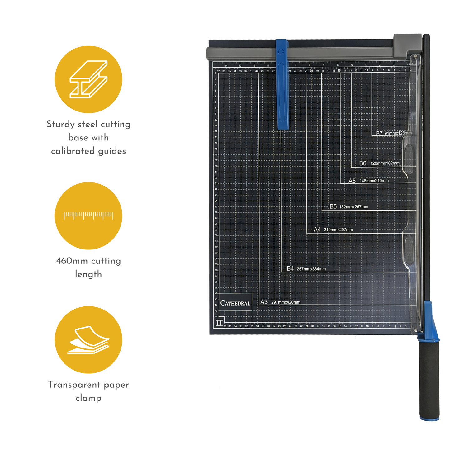 A3 Paper Guillotine Cutter with Metal Base