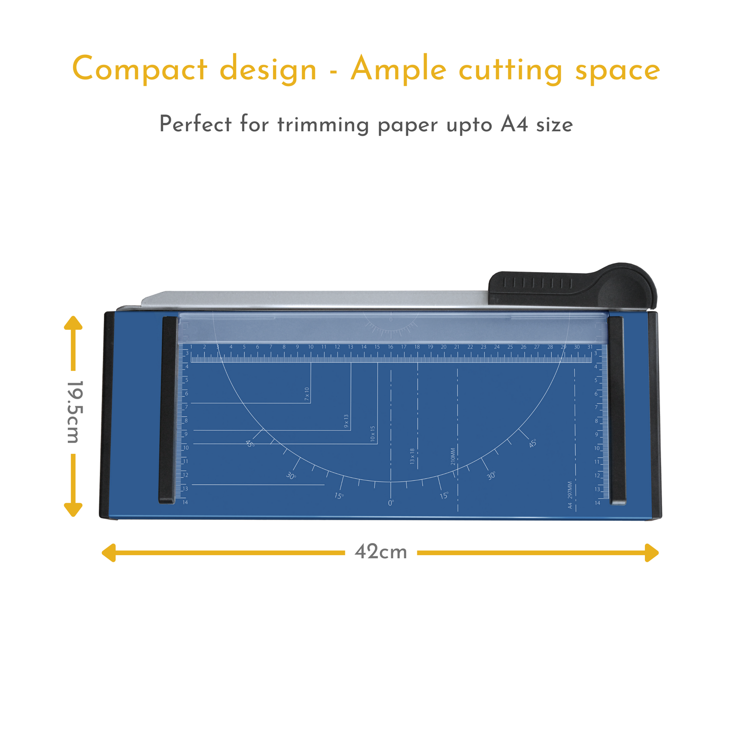 A4 Paper Guillotine Cutter with Metal Base