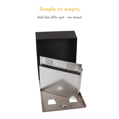 Wall Mounted Ash Bin - 3.1L Capacity