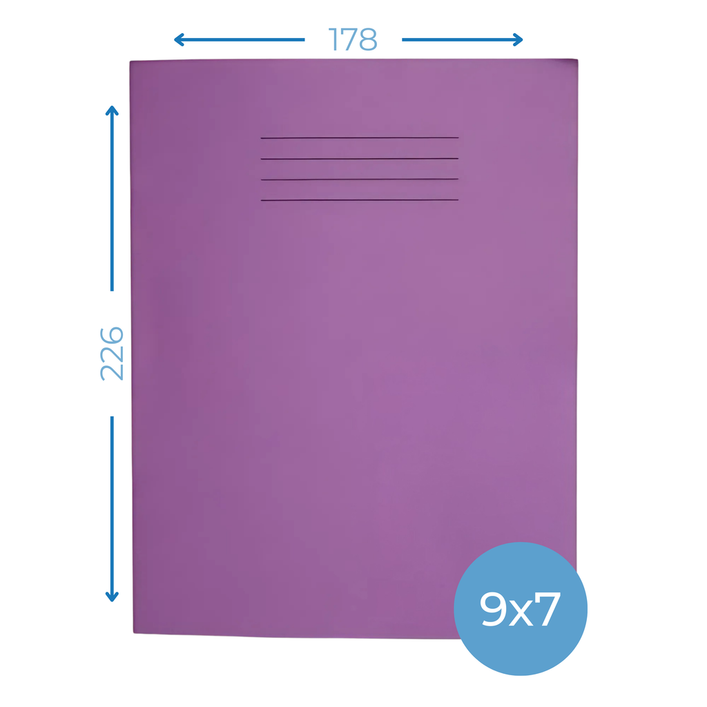 Exercise Book 9x7 Inch – 8mm Ruled with Margin – 80 Pages – Pack of 100