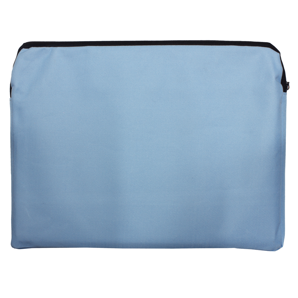 A4 Canvas Document Bag with Zip and Outer Mesh Pocket