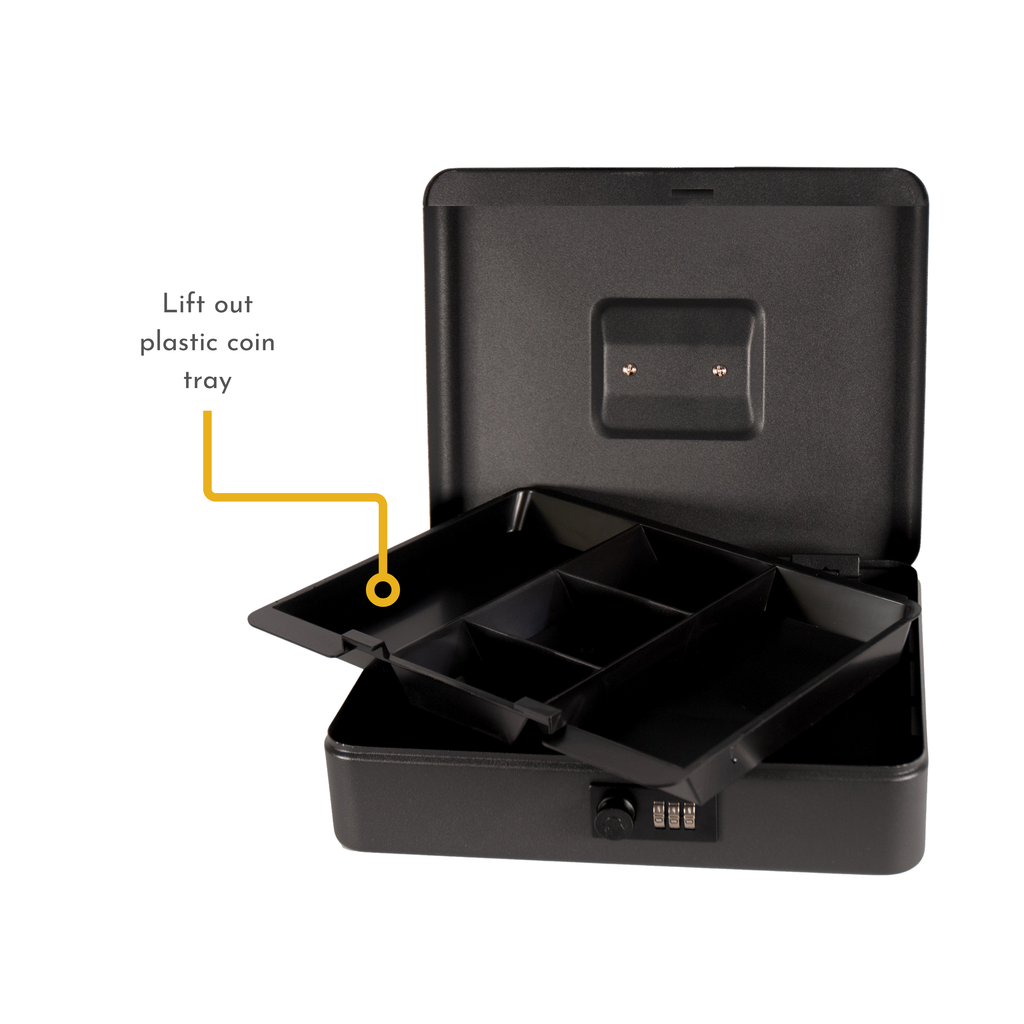 12 Inch Steel Cash Box with Combination Lock