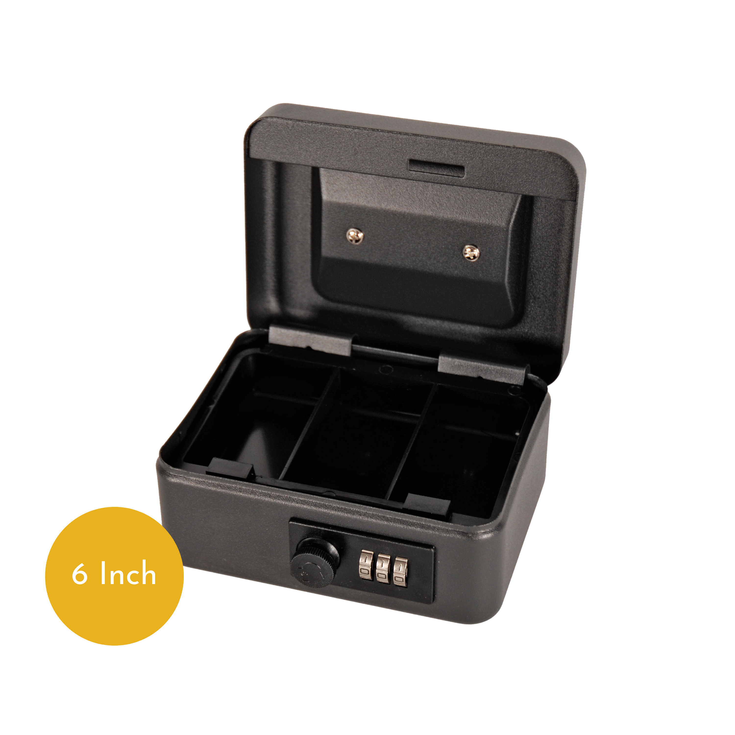 6 Inch Steel Cash Box with Combination Lock