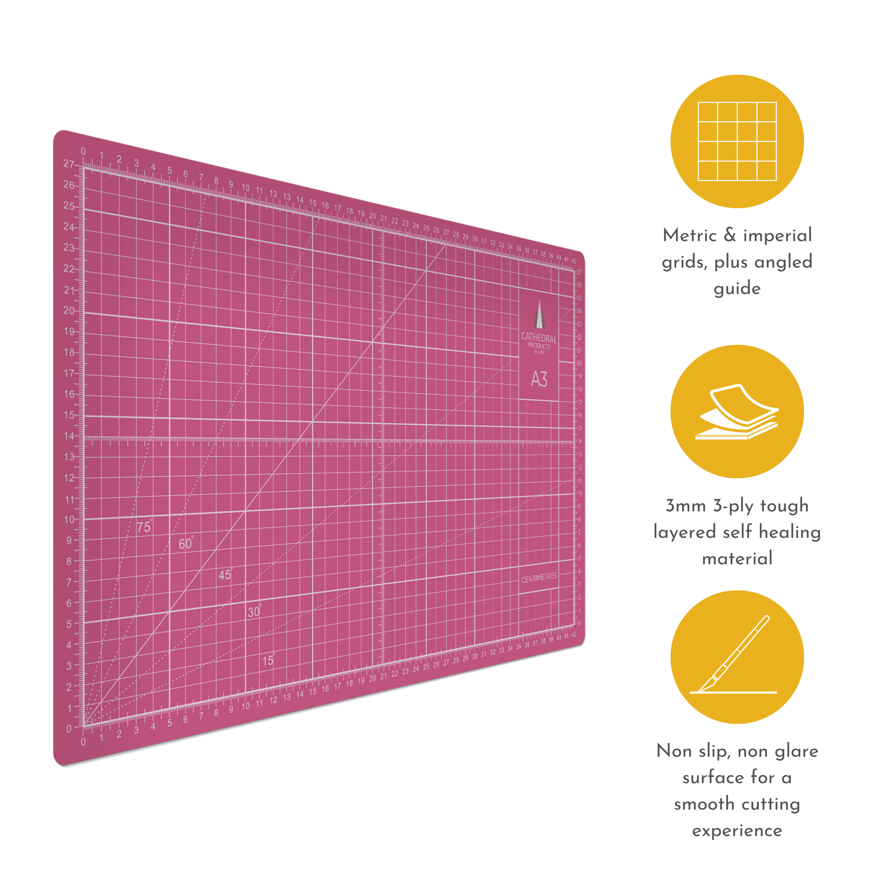 A3 Double Sided Self Healing Cutting Mat