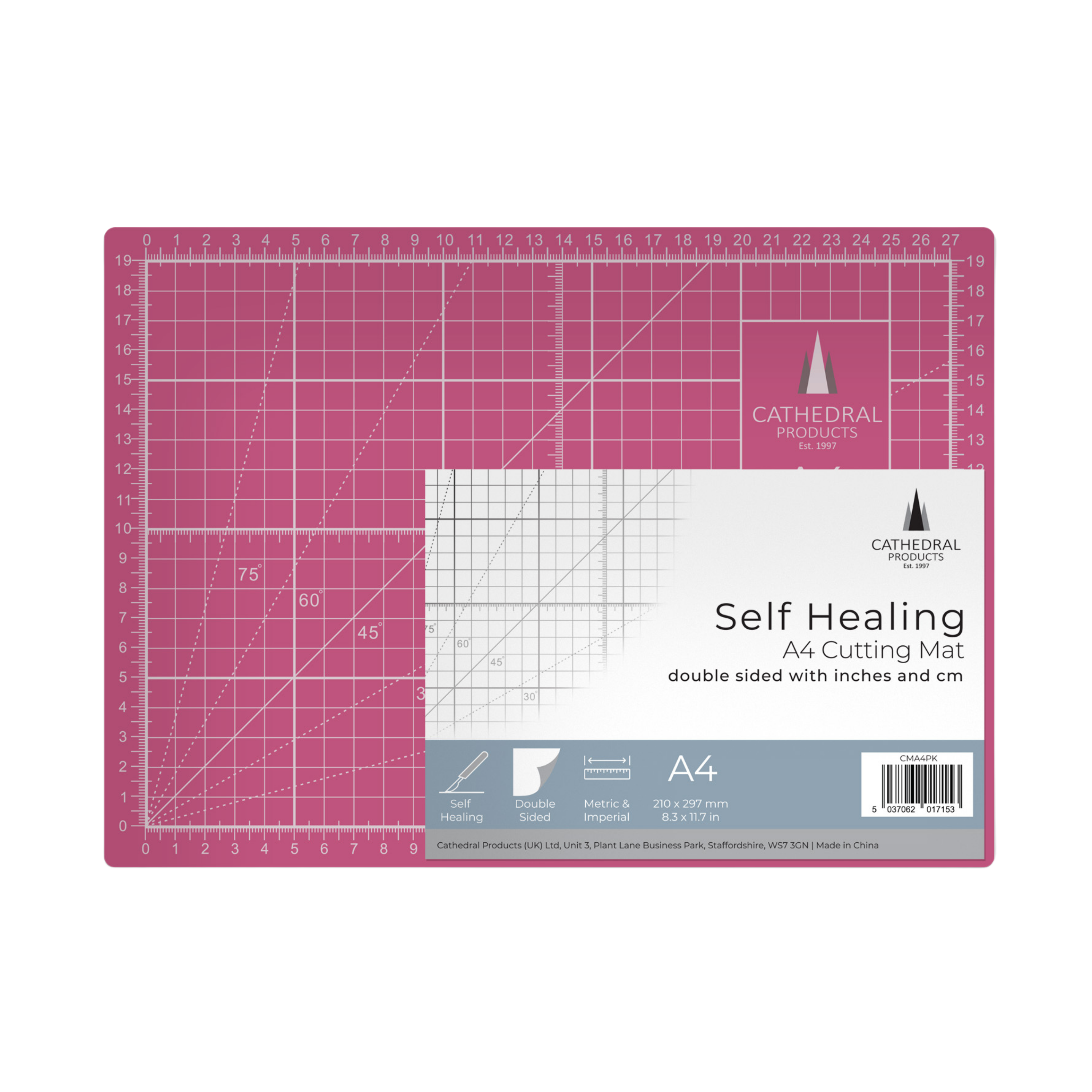 A4 Double Sided Self Healing Cutting Mat
