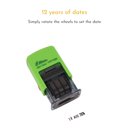 Self Inking Date Stamp - 3.8mm Character Height