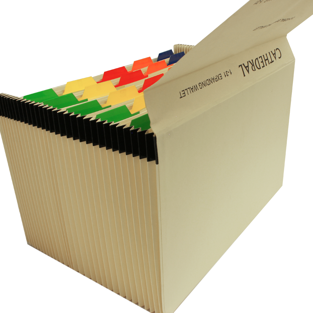 31 Pocket Manila Expanding File With Numbered Tabs 1-31