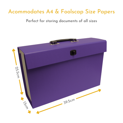 21 Pocket Cardboard Expanding File Case