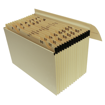 Multi-Purpose 16 Pocket Manila Expanding File