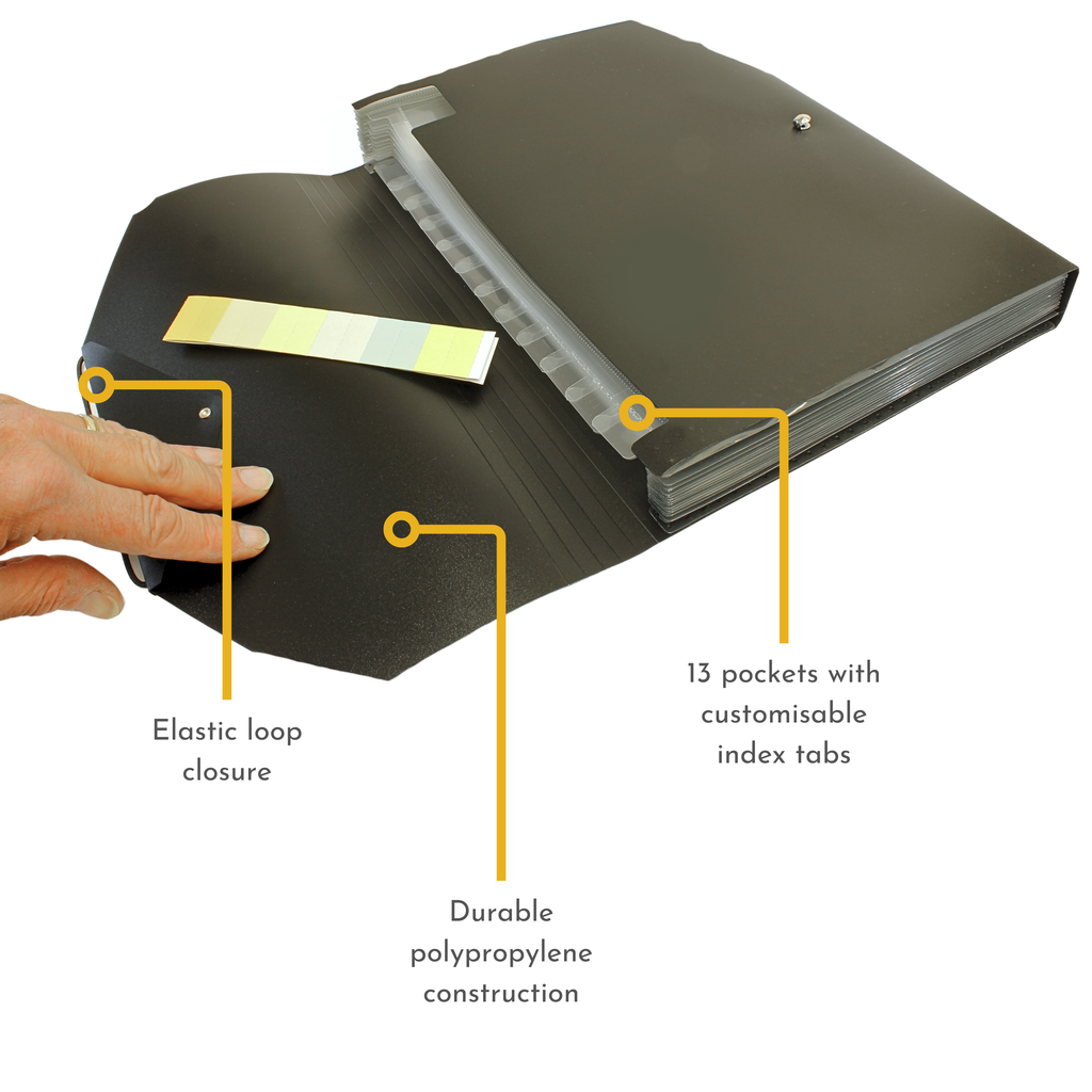 13 Pocket Triangle Flap Expanding File