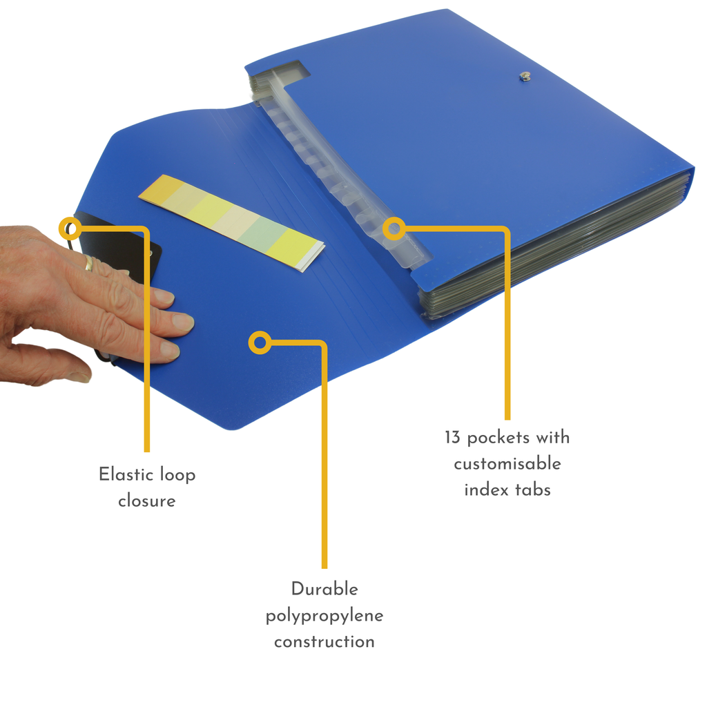 13 Pocket Triangle Flap Expanding File