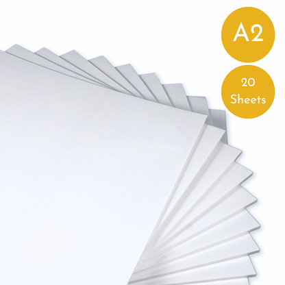 A2 White Dry Erase 5mm Foamboard - Pack of 20