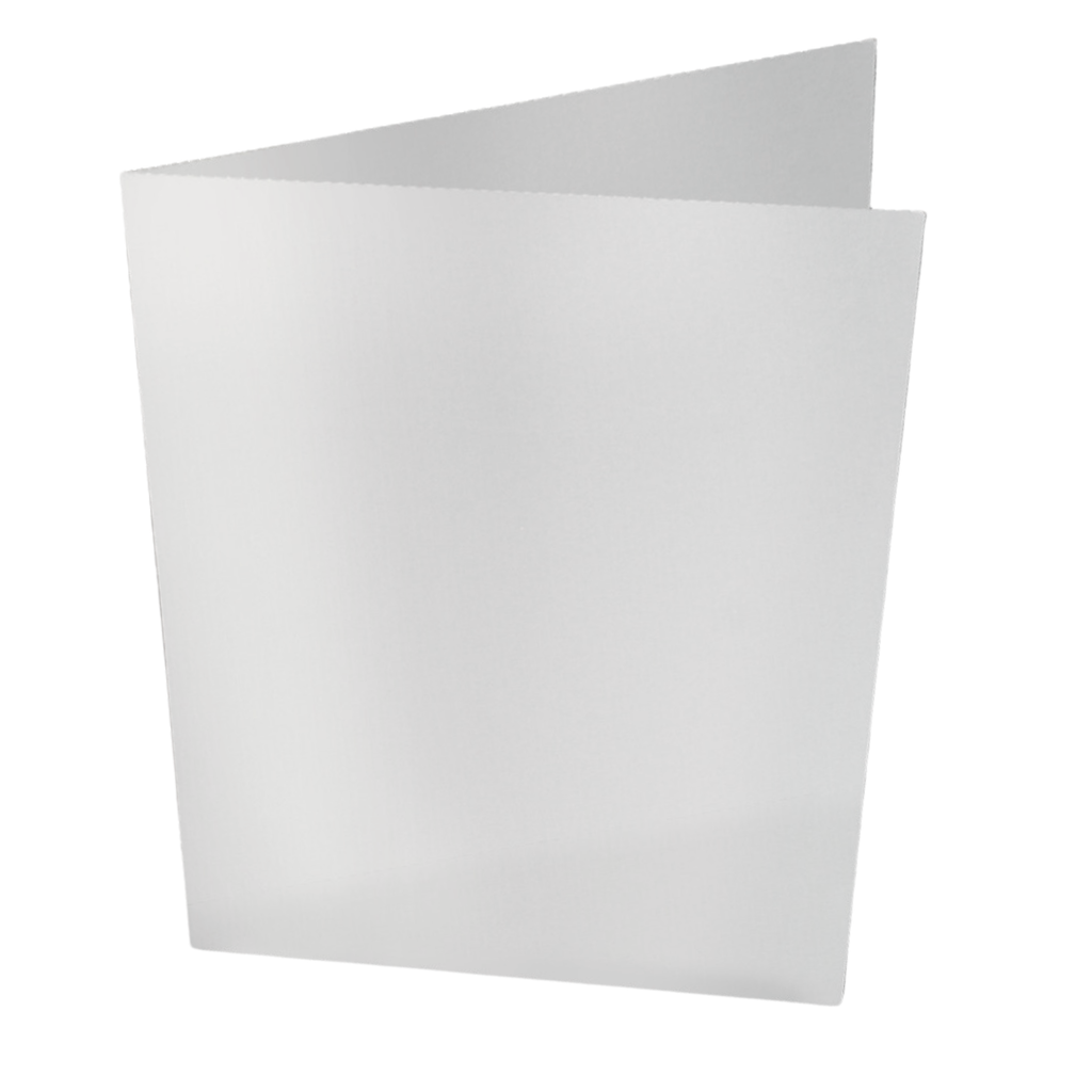 White Gloss 250gsm Card Presentation Folders with Business Card Holder