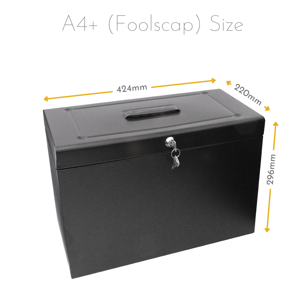 A4+ (Foolscap) Steel Home File Box