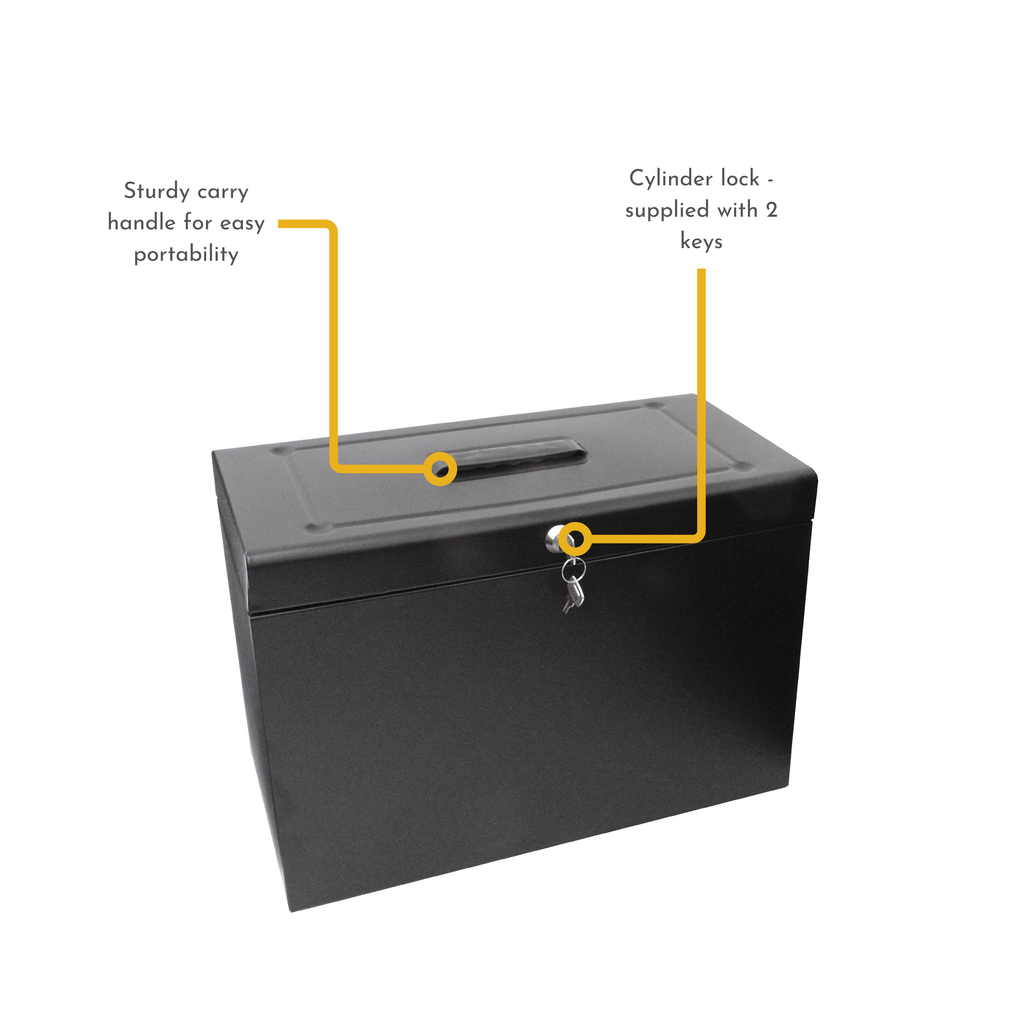 A4+ (Foolscap) Steel Home File Box