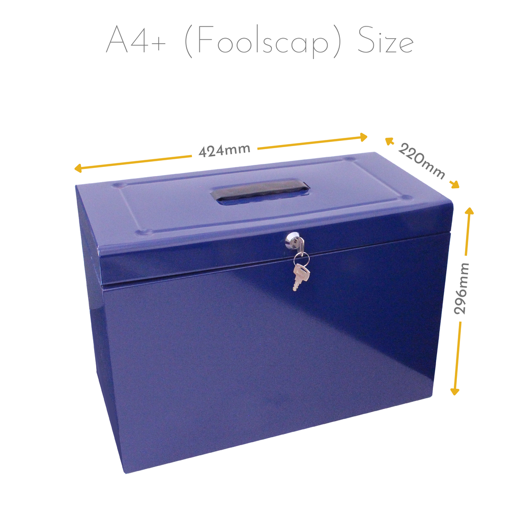 A4+ (Foolscap) Steel Home File Box