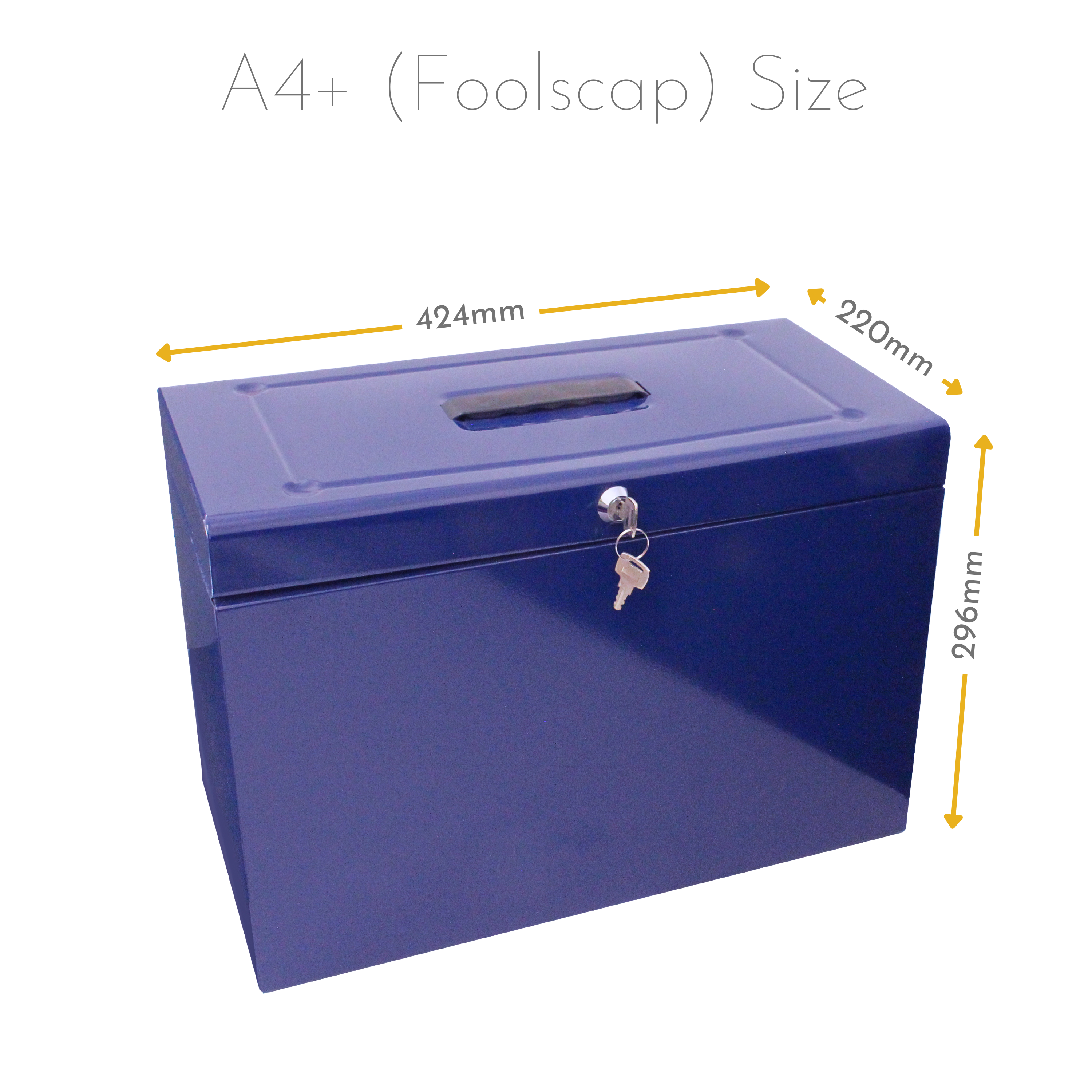 A4+ (Foolscap) Steel Home File Box