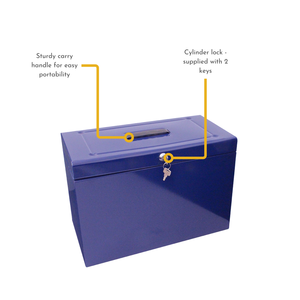 A4+ (Foolscap) Steel Home File Box