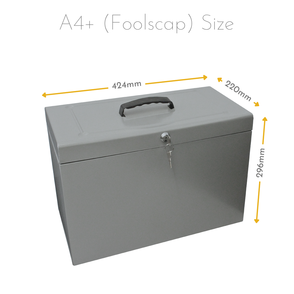 A4+ (Foolscap) Steel Home File Box