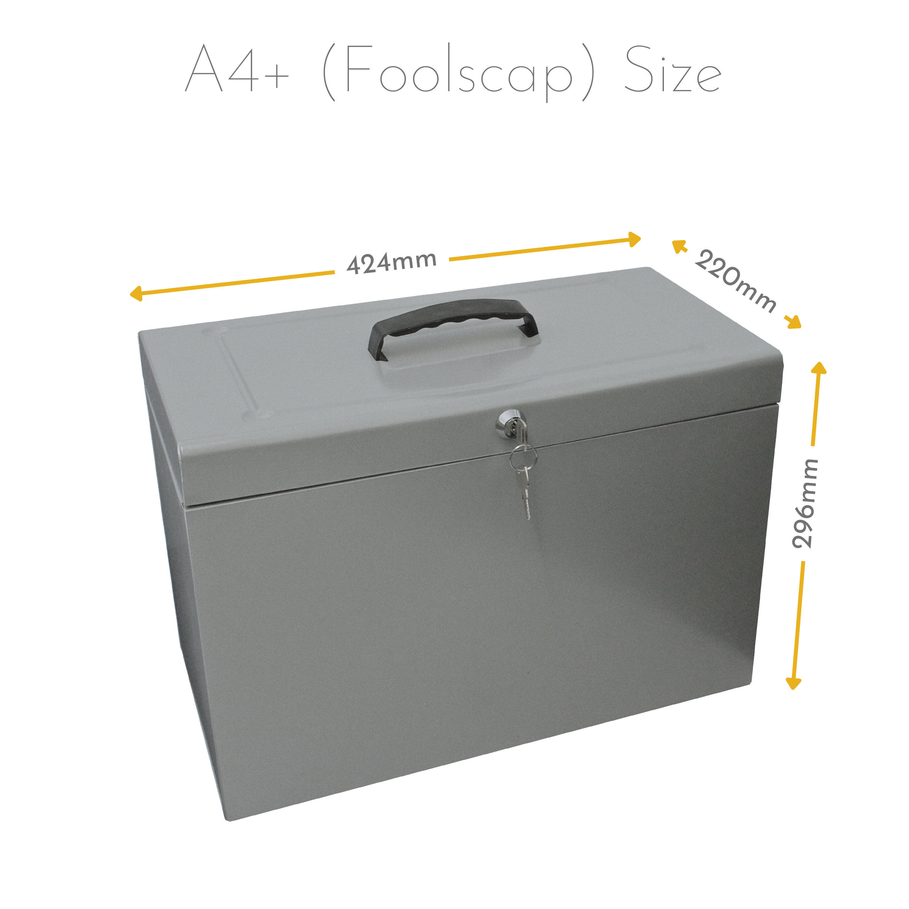 A4+ (Foolscap) Steel Home File Box