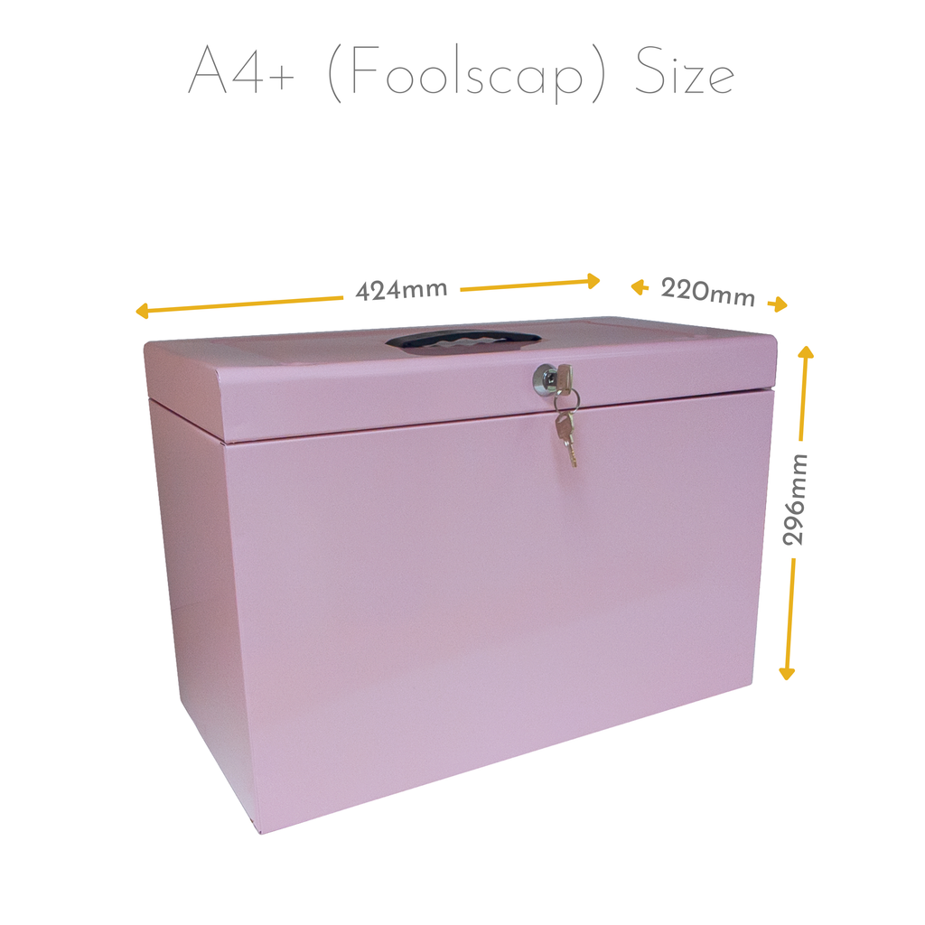 A4+ (Foolscap) Steel Home File Box