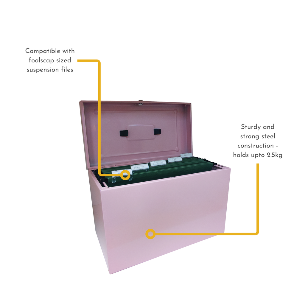 A4+ (Foolscap) Steel Home File Box