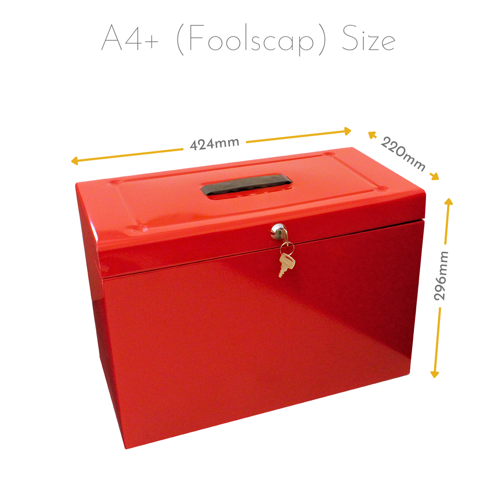 A4+ (Foolscap) Steel Home File Box