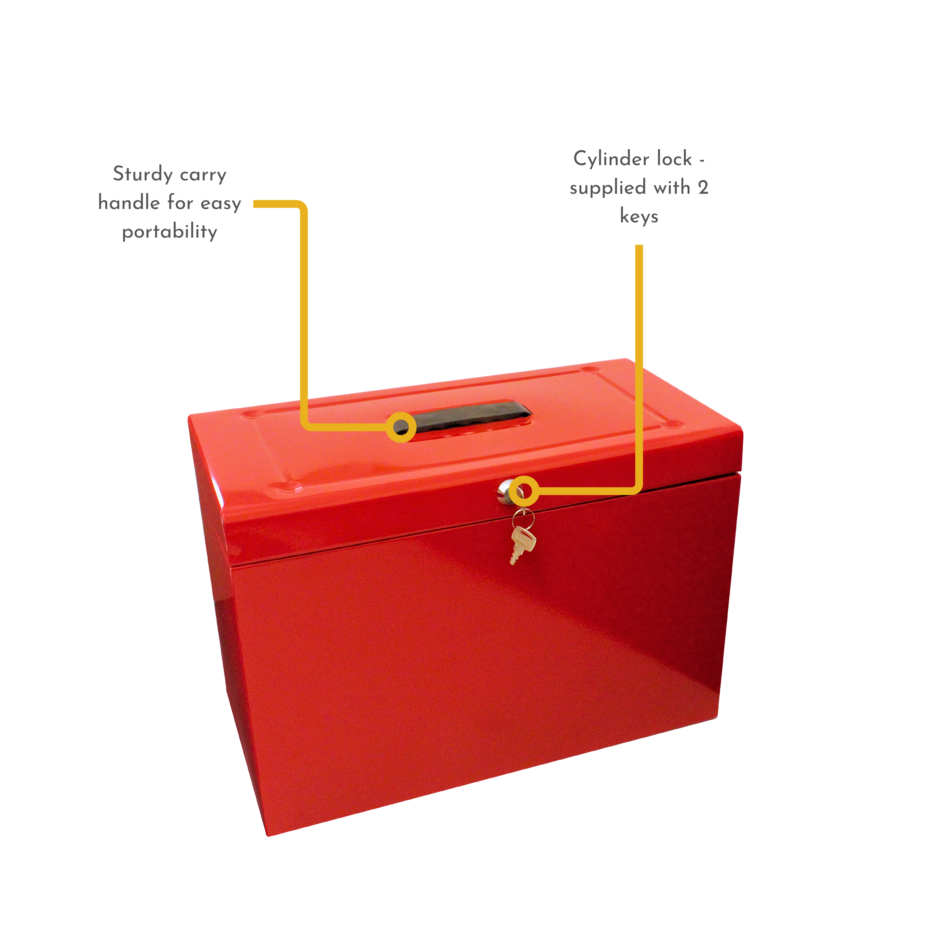 A4+ (Foolscap) Steel Home File Box