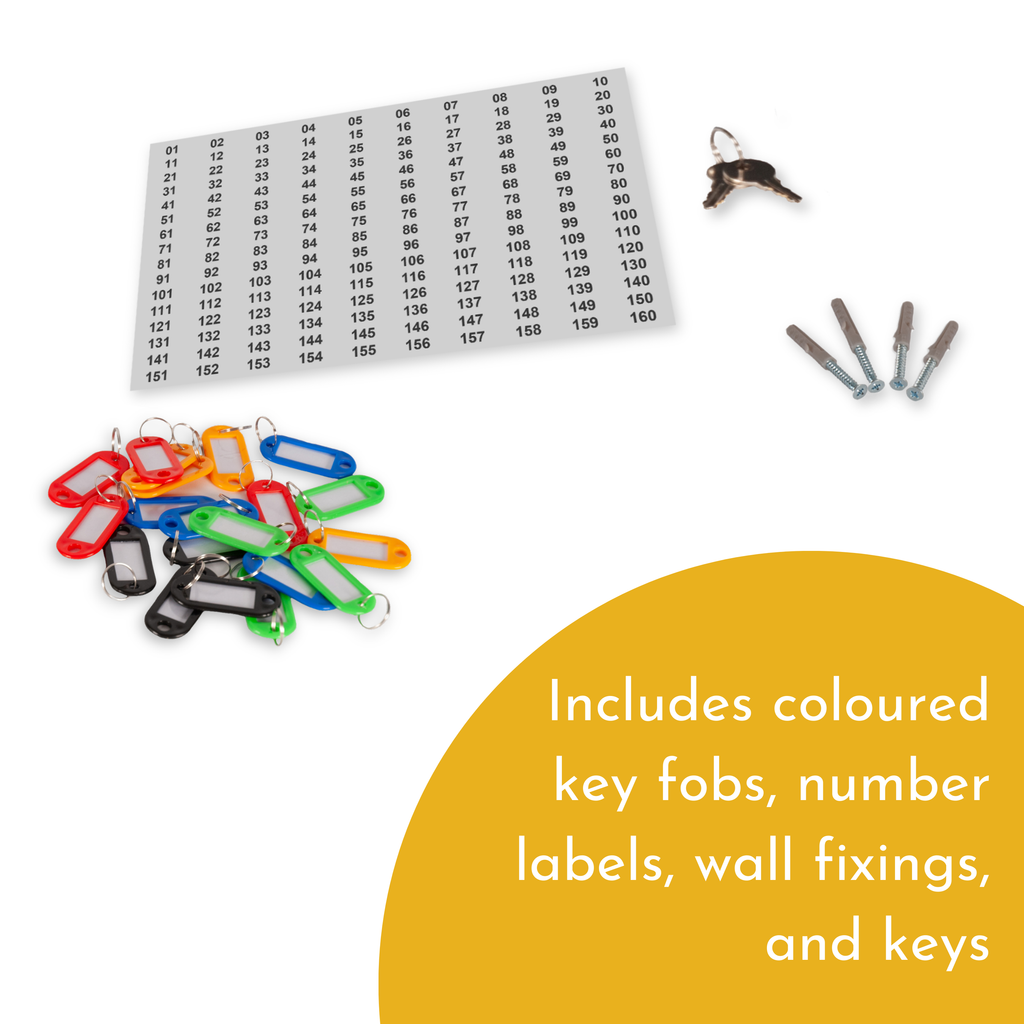 160 Key Capacity Lockable & Wall Mountable Key Cabinet