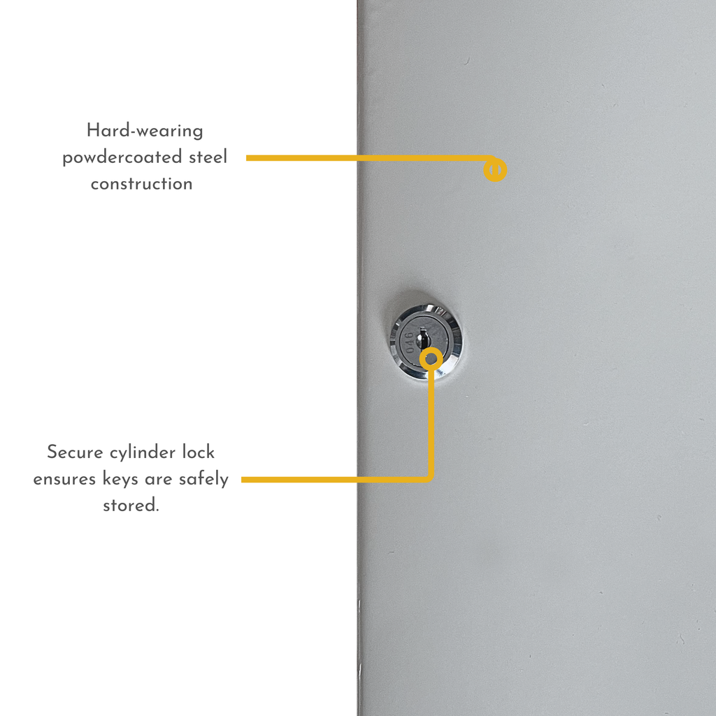 93 Key Capacity Lockable & Wall Mountable Key Cabinet
