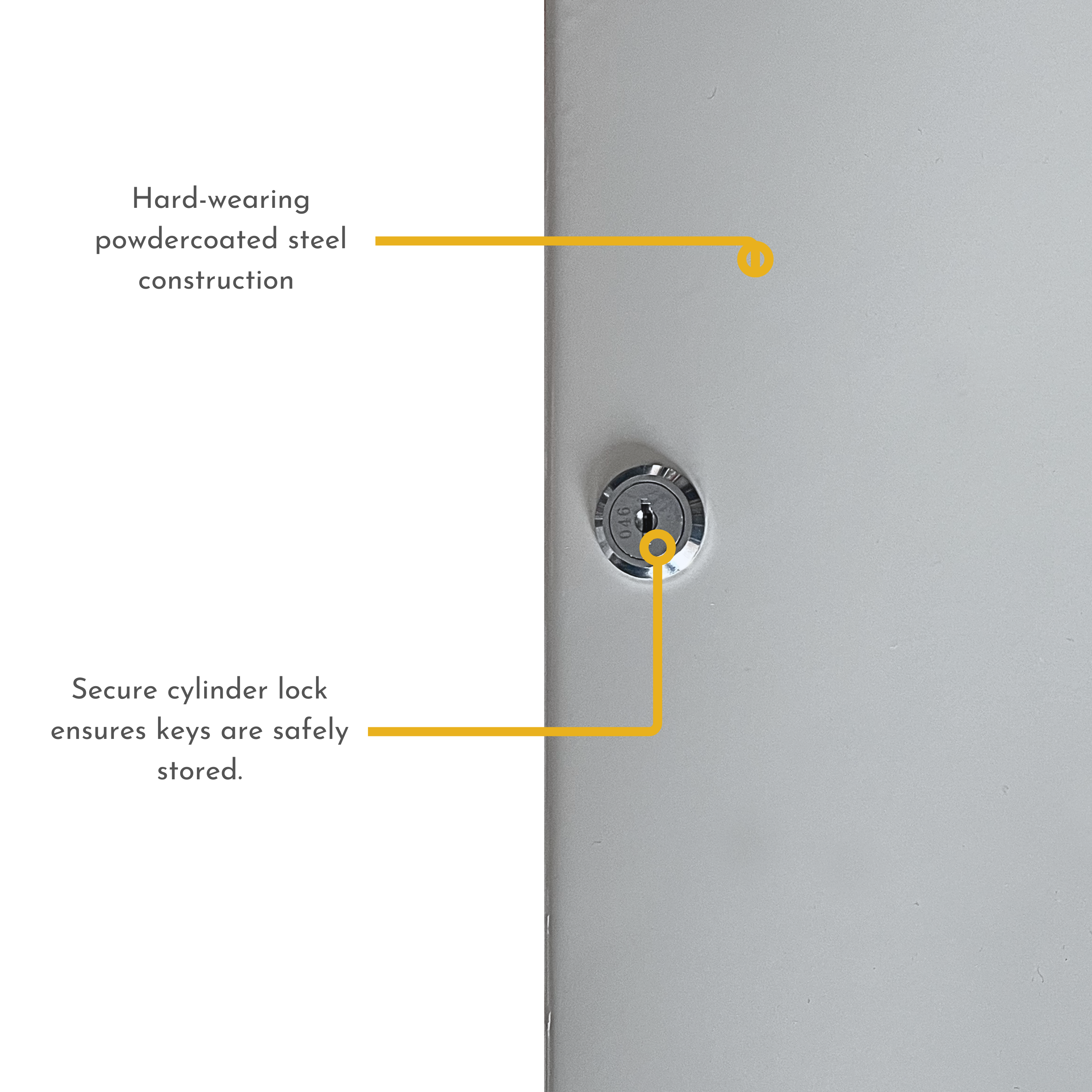 93 Key Capacity Lockable & Wall Mountable Key Cabinet