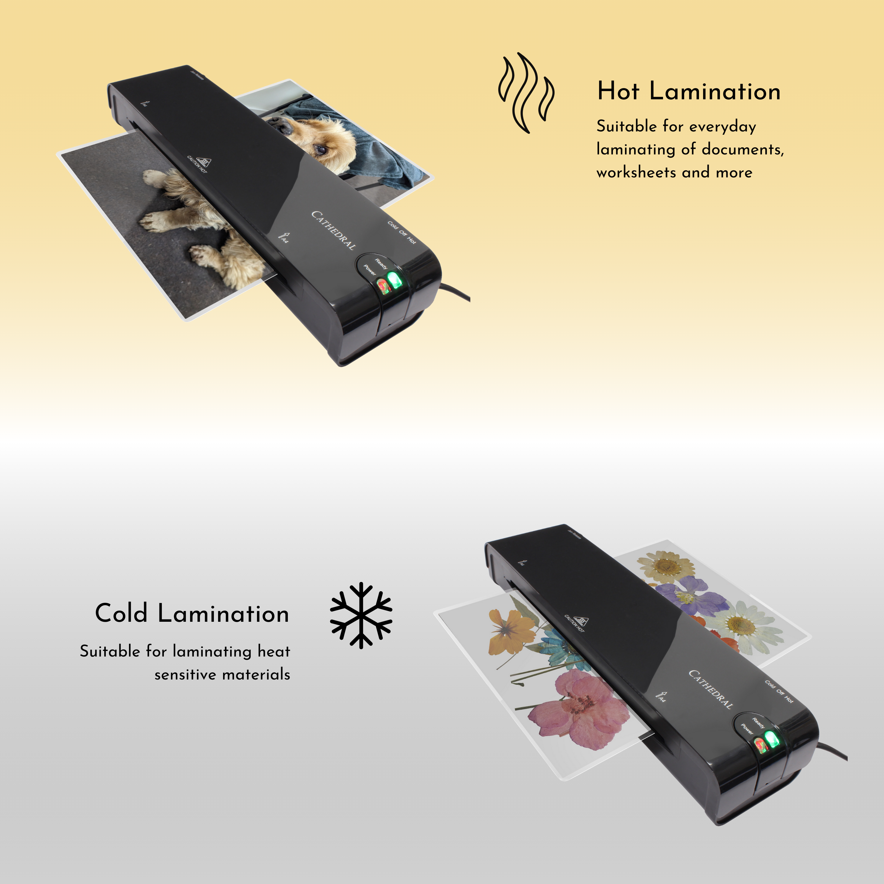 A4 Laminator - With Fast Warm Up & Jam Release