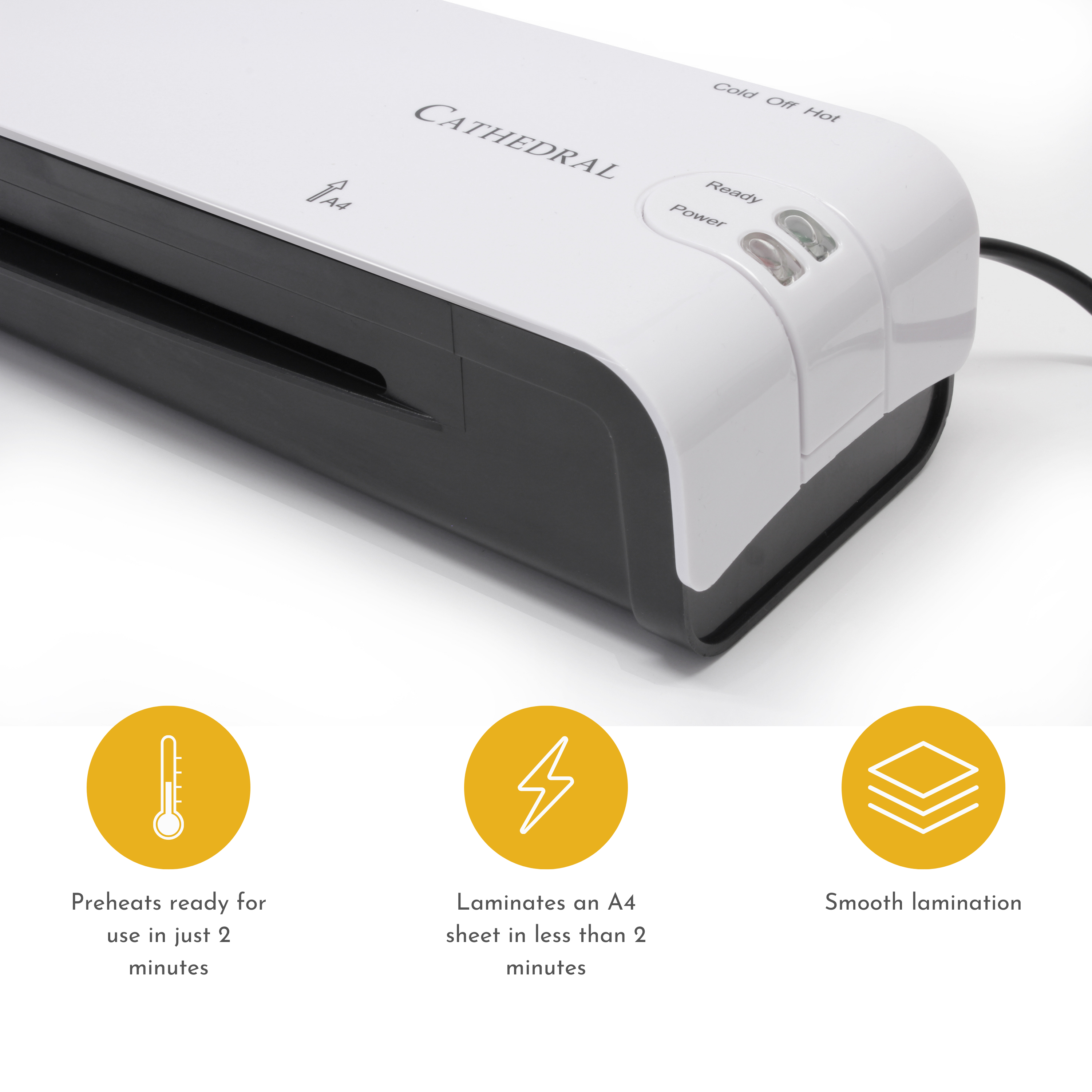 A4 Laminator - With Fast Warm Up & Jam Release