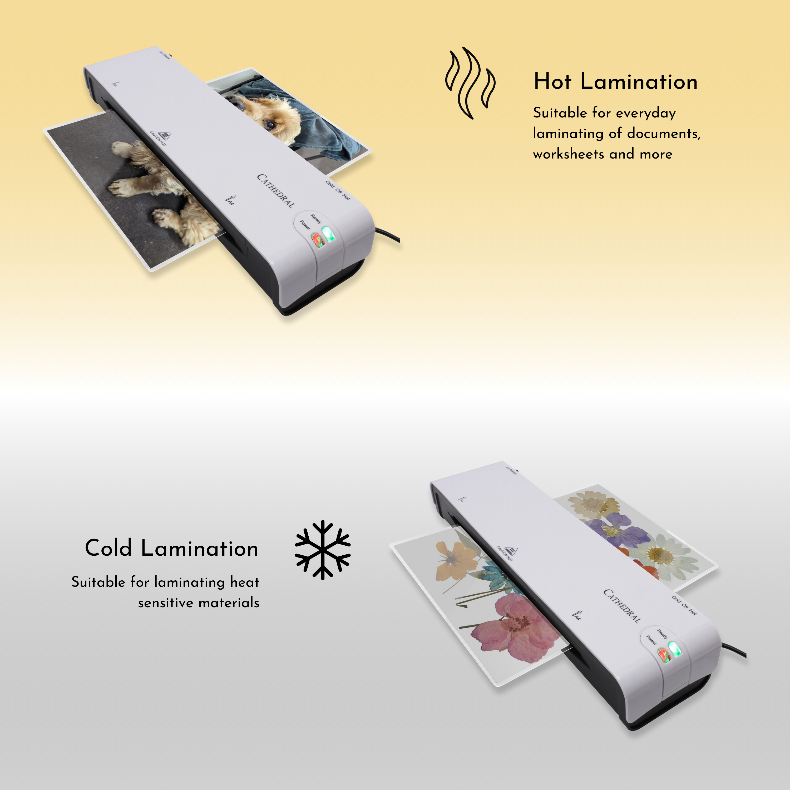 A4 Laminator - With Fast Warm Up & Jam Release