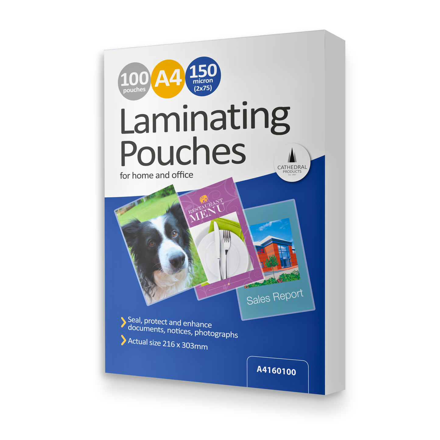 A4 Gloss Laminating Pouches 150 Micron