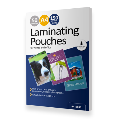 A4 Gloss Laminating Pouches 150 Micron