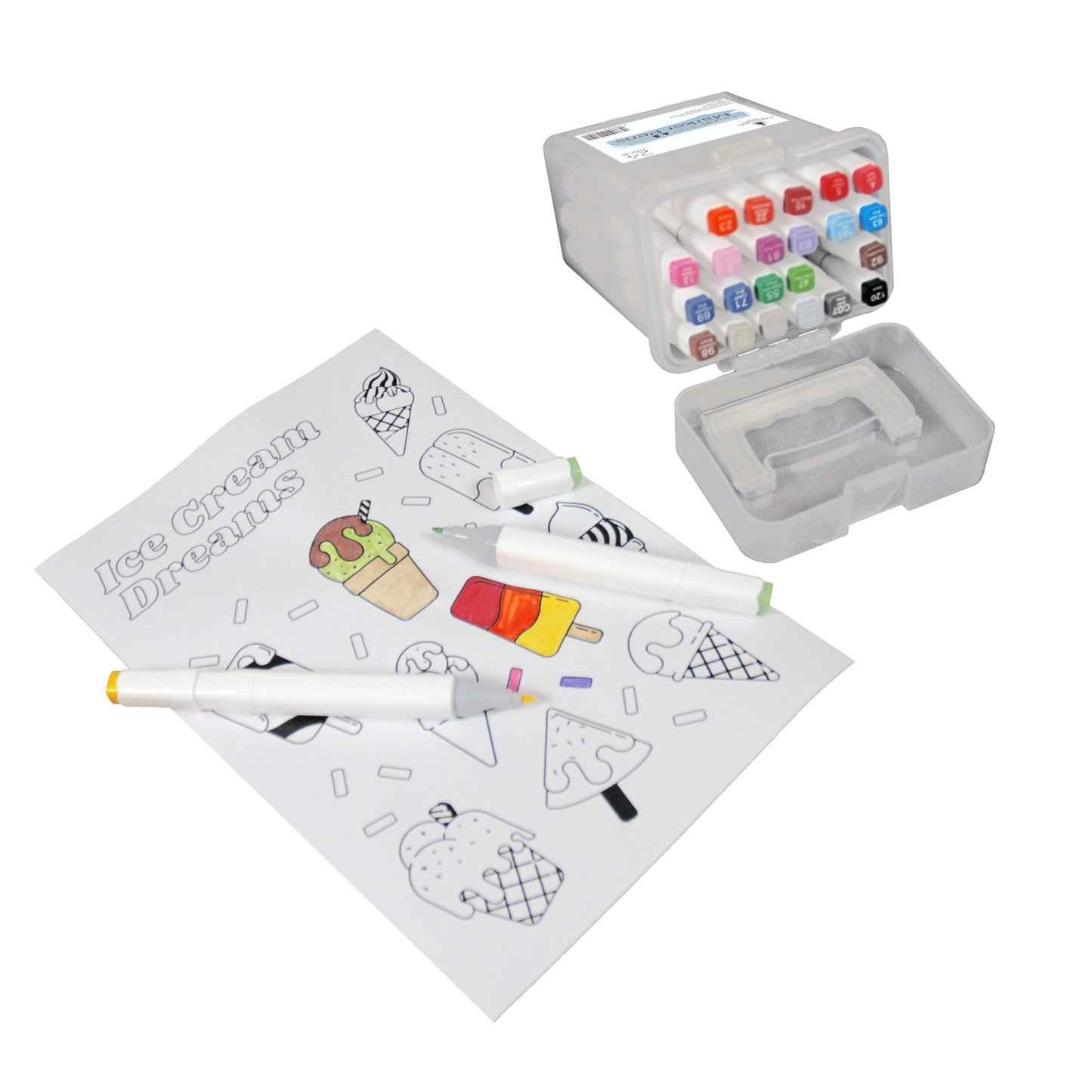 Dual Tip Art Marker Pens Set