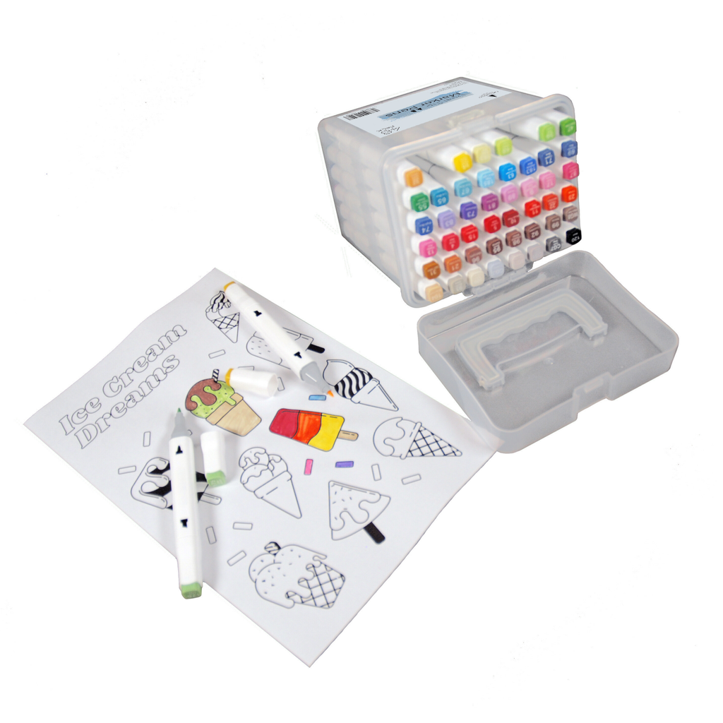 Dual Tip Art Marker Pens Set