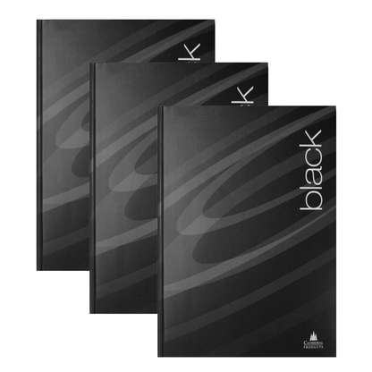 A4 Black Hardcover Notebooks