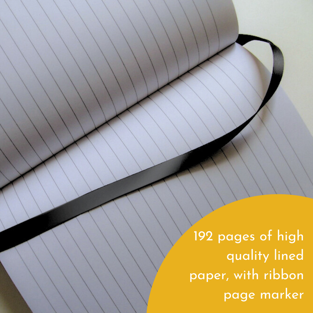 A4 Black Hardcover Notebooks